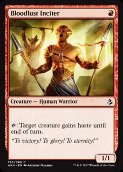 Bloodlust Inciter -Foil Medium Play MTG Amonkhet - Image 1