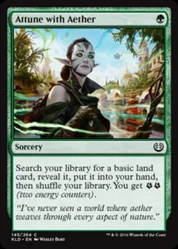 Attune with Aether -Foil Medium Play MTG Kaladesh - Image 1
