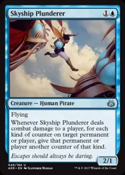 Skyship Plunderer -Foil Medium Play MTG Aether Revolt - Image 1