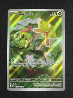 Caterpie 172/165 NM Pokemon Scarlet & Violet 151 SIR Special Illustration Rare - Image 1