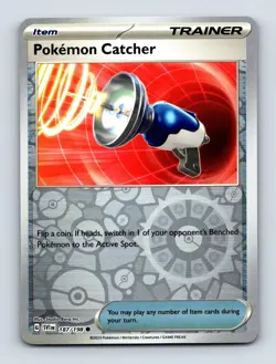 Pokemon Catcher 187/198 Reverse Holo Common SV01: Scarlet & Violet Base Set NM - Image 1