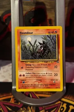 Houndour 24/75 Neo Discovery Rare Non Holo Pokemon Light to Mod Play Fast Ship - Image 1