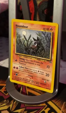 Houndour 24/75 Neo Discovery Rare Non Holo Pokemon Light to Mod Play Fast Ship - Image 2