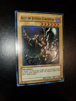 Yugioh 2009 Ally Of Justice Clausolas SR 1st Ed. HA01-EN014 Near Mint - Image 2