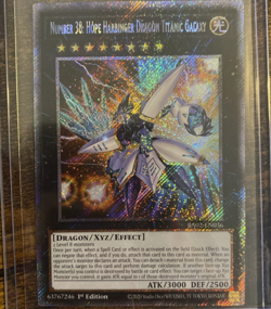 Yugioh Number 38: Hope Harbinger Dragon Titanic Galaxy RA02-EN036 QCR 1st Ed NM - Image 1
