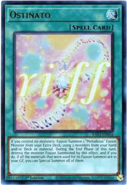Yugioh! Ostinato - RA03-EN064 - Ultra Rare (UR) NM/M Quarter Century Bonanza - Image 1