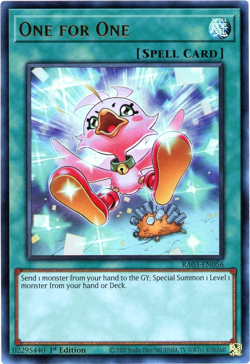 YuGiOh! One for One (Alternate Art) - RA03-EN056 Ultra Rare (UR) 1st Edition NM - Image 1