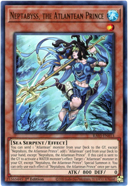 Yugioh! Neptabyss, the Atlantean Prince RA03-EN024 Ultra Rare UR NM/M English - Image 1