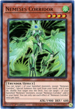 YuGiOh! Nemeses Corridor RA03-EN025 Ultra Rare (UR) 1st Edition NM/M English - Image 1