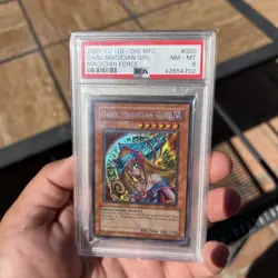 PSA 8 Dark Magician Girl Secret Rare MFC-000 YuGiOh 2003 Magician's Force - Image 1