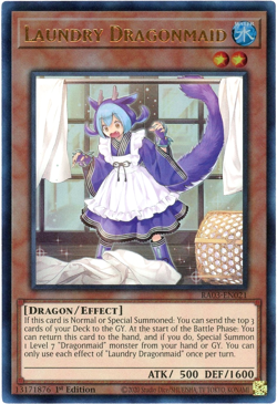 Yugioh! Laundry Dragonmaid RA03-EN021 - Ultra Rare (UR) NM/M - Image 1