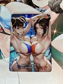 Chun Li & Mai Street Fighter Goddess Story Waifu Anime Custom Card - Image 1
