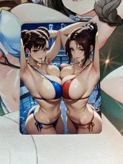 Chun Li & Mai Street Fighter Goddess Story Waifu Anime Custom Card - Image 2