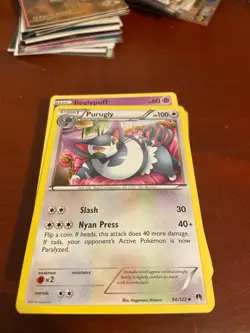 Pokemon TCG Purugly XY BREAKpoint 94/122 Regular Uncommon Card - Image 1