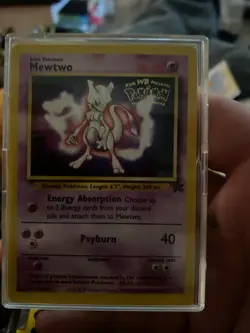1999 Pokemon The First Movie Mewtwo Black Star WB Promo Card Rare sealed - Image 1