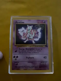 1999 Pokemon The First Movie Mewtwo Black Star WB Promo Card Rare sealed - Image 2