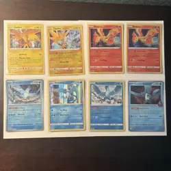 Moltres Zapdos Articuno - Legendary Birds Pokemon Card Lot - X8 Holos - A267 - Image 1