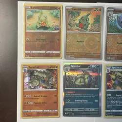 Tyranitar Pupitar Larvitar Pokemon Card Lot - X8 Unique Holos - A234 - Image 2