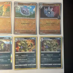 Tyranitar Pupitar Larvitar Pokemon Card Lot - X8 Unique Holos - A234 - Image 3
