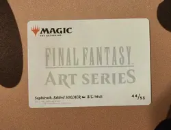 MTG Sephiroth, Fabled SOLDIER Art Card (Gold Stamped Signature) Final Fantasy - Image 2