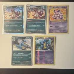 Nidoqueen & Nidoking Pokemon Card Lot - X5 Unique Cards - A232 - Image 1