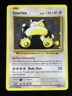 Snorlax XY179 XY Black Star Promo Holo Rare Pokemon Card LP - Image 1