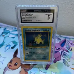 Pokemon TCG Shining Magikarp Neo Revelation Holo Card 66/64 CGC 5 - Image 1