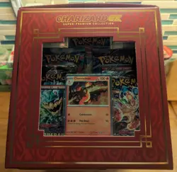 POKEMON TCG CHARIZARD EX SUPER PREIUM COLLECTION FIGURE BOX SEALED BRAND NEW - Image 1