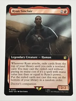 MTG Universes Beyond: Doctor Who Ryan Sinclair Extended Art 0390 NM Rare - Image 1