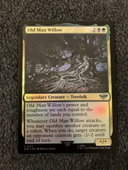 Magic The Gathering MTG - Old Man Willow Foil - UB LTR - Image 1