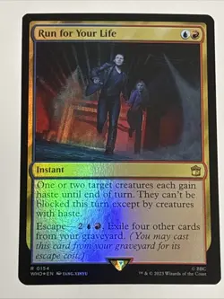 MTG Universes Beyond: Doctor Who Run for Your Life Foil 0154 NM Rare - Image 1