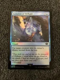 Magic The Gathering MTG - Isolation at Orthanc Foil - UB LTR - Image 1