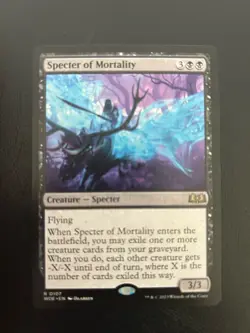 Specter of Mortality Wilds of Eldraine Regular Rare Mtg 107 - Image 1