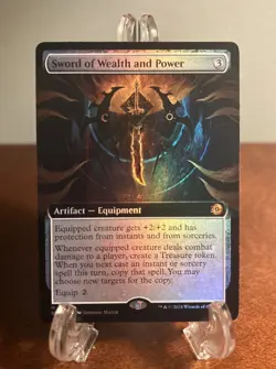 Sword of Wealth and Power MTG Extended Outlaws of Thunder Junction OTJ Foil - Image 1