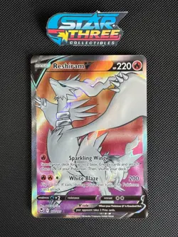 Pokemon Reshiram V (Full Art) Ultra Rare SWSH12: Silver Tempest 172/195 NM - Image 1