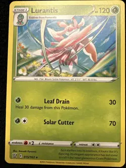 Lurantis Battle Styles Non-Holo Rare Pokemon TCG Card 015/163 NM/M Condition - Image 1