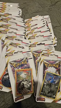 Pokemon Lost Origin Croagunk (13) And Scorbunny (17) Blister Packs-Sealed Lot - Image 1