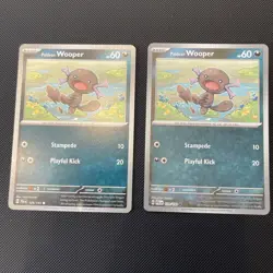 Pokemon TCG Wooper 129/193 Reverse Holo Paldea Evolved (NM-MINT) - Image 1