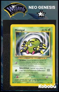 Carte Pokemon Mimigal 75/111 Unlimited Ed 2 Neo Genesis Wizards 9 - Image 1