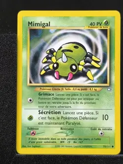 Carte Pokemon Mimigal 75/111 Unlimited Ed 2 Neo Genesis Wizards 9 - Image 2