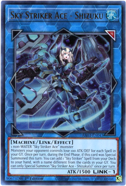 YuGiOh! Sky Striker Ace - Shizuku RA03-EN043 - Ultra Rare (UR) 1st Edition NM/M - Image 1