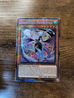 Dracotail Faimena Starlight Rare jush-en002 Justice Hunters Yugioh! - Image 1