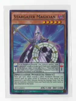 YuGiOh Stargazer Magician PEVO-EN011 Super Rare 1st Edition Nm - Image 1