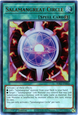 Yugioh! Salamangreat Circle RA03-EN066 Ultra Rare (UR) NM/M English - Image 1