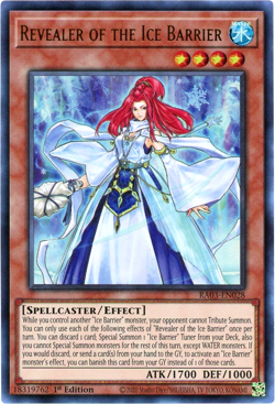 YuGiOh! Revealer of the Ice Barrier RA03-EN028 Ultra Rare (UR) NM/M English - Image 1