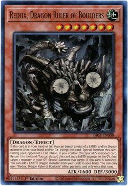 Yugioh! Redox, Dragon Ruler of Boulders RA03-EN008 Ultra Rare (UR) NM/M - Image 1