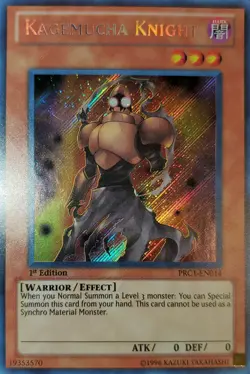 Yugioh 2012 Kagemucha Knight SCR Holo Bleed🩸 1st Ed. PRC1-EN014 Near Mint - Image 1