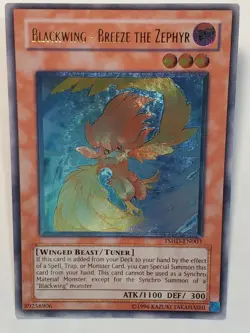 Blackwing - Breeze The Zephyr Ultimate Rare TSHD-EN003 Unlimited NM Yugioh - Image 1