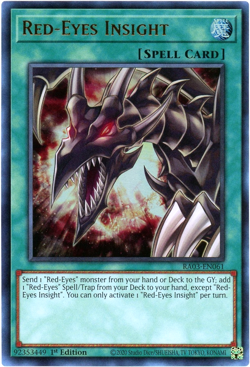 YuGiOh! Red-Eyes Insight - RA03-EN061 Ultra Rare (UR) 1st Edition NM/M English - Image 1