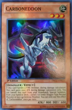 Yugioh 2014 Carboneddon SR Holo Bleed 🩸1st Ed. DRLG-EN022 Near Mint - Image 1